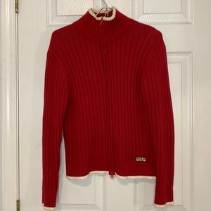 Rare Vintage Polo Jeans Co. Ralph Lauren Zip Up Knit Jacket
